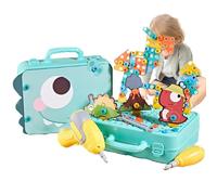 Jsnwernb Jouet d'établi pour - Jeux réalistes - Jouets éducatifs Activités de Loisirs - Établi de Jeu avec Accessoires, pour mécaniciens, Jeu de rôle, véhicules de Jardin, Famille, Social