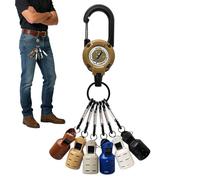 Jsnwernb Lot de 6 housses pour hameçons de pêche, accessoires de pêche légers, protection de crochet avec fermeture télescopique pratique, pour bateaux, kayaks, jetées, lacs, rivières, ainsi que pour