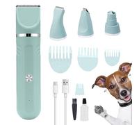 Jsnwernb Tondeuse Pour Chien, Kit Toilettage Chien 4 En 1 Rechargeable, Ciseaux Électriques Réglables Pour Bain Chiot Chat Intérieur
