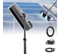 json2xml Kit Brosse Nettoyage Panneau Solaire avec Brosse à Rotation Automatique de 60 cm/mât d'extension/Tuyau d'extension de 10 m, kit de Poteau d'alimentation en Eau pour l'extérieur,7.5m/24.6ft