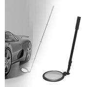 json2xml Miroir D'inspection Extensible avec Lumière, Miroir D'inspection Circulaire sous Le Véhicule, Miroir D'inspection De Sécurité du Toit À Main, Miroir D'inspection Rotatif À 360 °, 52-160 Cm