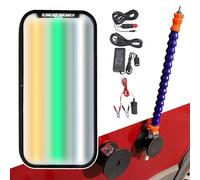 json2xml Outil débosselage sans Peinture-Lampe réflecteur Bosses 40×20 cm Support à Double Usage,Lampe Test Rayures de carrosserie Automobile, Panneau de Ligne à Rayures LED - 9 Couleurs