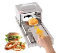 json2xml Trancheuse À Bagels Professionnelle, Machine À Trancher Les Pains À Hamburger - 4 Hauteurs Coupe Disponibles, Trancheuse À Pain, Système Coupe par Poussée-Traction, Bagels Jusqu'à 12 × 15 Cm