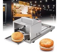 json2xml Trancheuse Et Coupe-Bagels Manuelle, 4 Hauteurs Coupe Disponibles | Taille Max. 12×15 Cm | Système Coupe par Poussée-Traction, Machine À Trancher Les Bagels Et Les Petits Pains À Hamburger