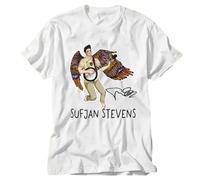 JSONBS Hot Sufjan Stevens Album Shirt Tour Gift for Fans Unisex T-ShirtWhiteM