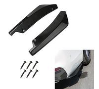 Jsorum Lot de 2 diffuseurs de pare-chocs arrière pour voiture, diffuseur de pare-chocs arrière universel pour voiture, kit de décoration extérieure pour voiture (noir)