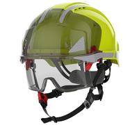 JSP Casque de chantier double norme crémaillère EVO VISTAlens Dualswitch CR2 Ja