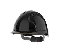JSP EVO3 Comfort Plus Casque de Chantier, Ventilé, Molette, Noir