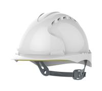 JSP Protection Casque de sécurité Evo®2 ventilé – mécanisme à cliquet – Blanc