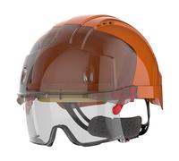 JSP Casque de Travail sur-Lunette crémaillère ventilé Evo VISTAlens Orange/Fumé - Protection EPI