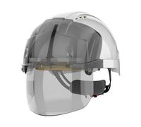 JSP Casque écran EVO®VISTAshield ventilé - crémaillère - blanc/fumé (AMD170-005-F00)