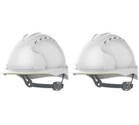 JSP Casque Evo®2 ventilé, glissière, Blanc (AJF030-000-100) (Lot de 2)