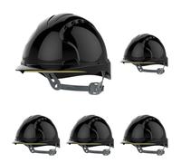 JSP- Casque Evo®2 ventilé, glissière, Noir AJF030-001-100 (Lot de 5)