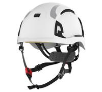 JSP Protection Casque de sécurité EVO®ALTA™ Dualswitch™ – cliquet, aéré, CR2, jugulaire – Blanc