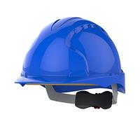 JSP EVO3 Comfort Plus Casque de Chantier, Non Ventilé, Molette, Bleu