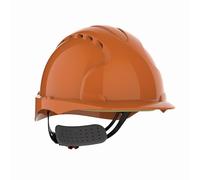 JSP EVO3 Comfort Plus Casque de Chantier, Ventilé, Molette, Orange