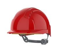 JSP EVOlite Casque Ultra Léger, Ventilé, Cliquet Coulissant, Rouge