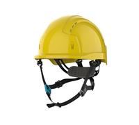 JSP EVOlite Skyworker Casque de Chantier & Escalade, Ultra Léger, Jaune | Casque le plus léger de JSP pour travaux en hauteur. Jugulaire 4 points, molette. EN 397 & EN 12492.