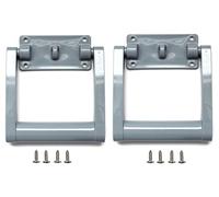 JSP Manufacturing Lot de 2 poignées de rechange en plastique pour glacière de 90 à 100 qt Gris
