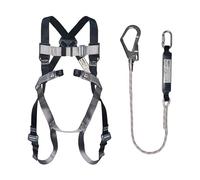 JSP Martcare Kit antichute simple avec harnais 2 points + cordon d'arrêt de chute simple de 1,5 m