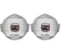 JSP Masque jetable trois plis Springfit™ FFP3V (435) avec Valve Typhoon™ (boîte de 10) (BGA182-206-000) (Lot de 2)