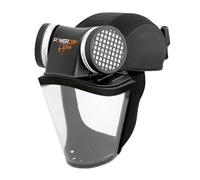 JSP POWERCAP ACTIVE Masque Respiratoire Ventilé avec Casquette Anti-Heurt | Protection poussières & particules. Batterie 8 h, USB. TH1. Bois, bricolage, industrie. EN 12941 & EN 812.