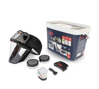 JSP POWERCAP ACTIVE PAPR Masque Respiratoire Ventilé - Avec Filtre - Batterie 8h & USB - Protection Tête - Anti Poussière & Particules - Travaux du Bois, Bricolage - EN12941 & EN812