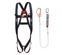 JSP SPARTAN Kit de Retenue - Noir - Taille Unique - Sécurité en Hauteur - Harnais Antichute et Baudrier Sécurité pour Échafaudage, Toiture, Plateformes et Maintenance - EN 361 & EN 354