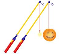 JSRHEEM Bâton de Lanterne LED Électrique 40 cm pour la Saint-Martin, Bâton de Lanterne LED, Bâton Électrique pour Lanternes Enfant pour Les Défilés de Lanternes et de Martin (Rouge 2)