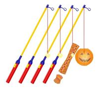 JSRHEEM Bâton de Lanterne LED Électrique 40 cm pour la Saint-Martin, Bâton de Lanterne LED, Bâton Électrique pour Lanternes Enfant pour Les Défilés de Lanternes et de Martin (Rouge 4)