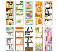 JSRQT 30 Pièces Marque-pages Double Face Marqueur Page Liste de Lecture pour Amateurs de Livres Cartes de Bibliothèque Clip de Page Bookmarks Bibliothèque Marqueur de Page Créatif Cartes Signets