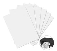 JSRQT 6 Feuilles Papier Hydrosoluble pour Broderie,Imprimable Vide Soluble Dans L'eau Broderie Main,Papier Magique Broderie，Stabilisateur Broderie per Cucire,8,3 x 11 Pouces