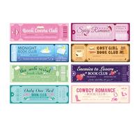 JSRQT Marque-pages 8 Pièces Marque Page Livre Book Clubs Billet Bookmark Papier Manga Clip Mignon Signets Fournitures de Lecture Cartonné Esthétiques Original Amateurs pour Adulte Fille Femmes
