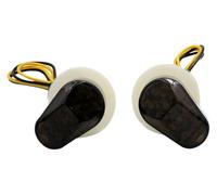 JSRVQKMS moto clignotants phare Pour FZ1S 1000 2001-2005 Moto Lampe Témoin Signaux Clignotants(2pieces black)
