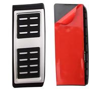 JSRVQKMS Pédale d'embrayage Voiture pour Audi A1 2012 - 2022 LHD Tampons Protection pour Pédales Voiture Pièces Couverture Couvercle Pédale Repose Pied Voiture en Acier Inoxydable(Paste Style)