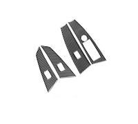 JSRVQKMS Poigner de Porte Garniture De Couvercle Bouton Commutation Lève-vitre Porte Intérieure Voiture pour BMW Série 5 E60 2004-2007(Carbon Fiber RHD)