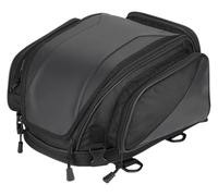 JSRVQKMS pour Sportster pour Softail pour Dyna pour Touring Moto Queue Extensible Sissy Bar Étanche Voyage Siège Arrière Bagages Sacoche Selle Sacs À Bagages Rangement
