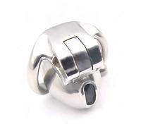 JSSMATE Ceinture de chasteté pour homme - 316 Pénis en acier inoxydable Cage Chasteté Mini Nub Cage De Chasteté Testicule Cock Cage Sex Toys (50mm, 50mm)