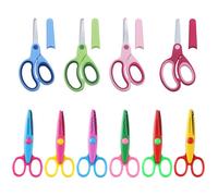 JSTHHTT 10 Paires Ciseaux Cranteurs Papier, Ciseaux Gaucher Enfant, Ciseaux de Bureau pour Étudiants et Adultes, Ciseaux Enfants 3 Ans, Ciseaux Polyvalents, Idéal pour l'artisanat une Utilisation