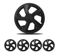 JSUDQR Lot de 4 Enjoliveurs de Roue 19 Pouces de Rechange pour Tesla Model Y Juniper 2025 Protecteurs de Jante Housse de Rechange ABS Noir Mat Hubcaps Accessoires pour Model Y