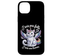 J'suis Pas Folle J'suis Une Licorne Cadeau Humour Drôle Coque pour iPhone 14 Plus