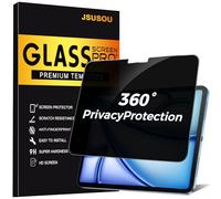 JSUSOU Protecteur d'écran de confidentialité à 360° 4 voies pour iPad Air 11 pouces M3 M2 (7e/6e génération, 2025/2024), film en verre trempé anti-espion à 360 degrés pour iPad Air 11