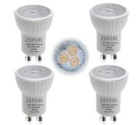 JSVSAL Lot de 4 mini ampoules LED MR11 GU10 35 mm, blanc naturel 4 000 K, CA 85-265 V, 3 W GU10, ampoules de spot remplacent les petites ampoules halogènes de 25 à 35 W pour éclairage sur rail MR11