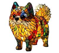 JSvsza Lampe de Table LED en Forme de Teckel et Bouledogue Français - Lumière Tamisée 3000K - Veilleuse Design pour Amoureux des Chiens- pour Maison & Bureau, Pomeranian