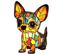 JSvsza Lampe de Table LED en Forme de Teckel et Bouledogue Français - Lumière Tamisée 3000K - Veilleuse Design pour Amoureux des Chiens- pour Maison & Bureau, Chihuahua