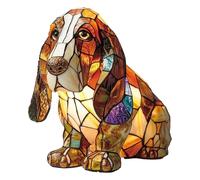 JSvsza Lampe de Table LED en Forme de Teckel et Bouledogue Français - Lumière Tamisée 3000K - Veilleuse Design pour Amoureux des Chiens- pour Maison & Bureau, Basset Hound