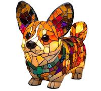 JSvsza Lampe de Table LED en Forme de Teckel et Bouledogue Français - Lumière Tamisée 3000K - Veilleuse Design pour Amoureux des Chiens- pour Maison & Bureau, Corgi