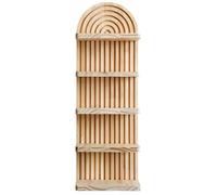 JSWHYBD Étagere Murale Artisanale en Bois Massif pour Cosmétiques, Produits de Toilette, Livres & Cadres - Organisateur Décoratif et de Rangement pour Salon, Chambre et Entrée 5.7"x3.7"x15.7"