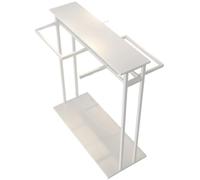 JSWHYBD Présentoir de Boutique, Supports de vêtements de Vente au détail, adaptés pour Suspendre des Chemises, des Jupes, des Manteaux et des Pantalons White B 150 * 50 * 130cm