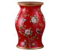JSWHYBD Tabouret de Jardin en céramique en Forme de S - Un Tabouret décoratif Chinois Classique aux Courbes élégantes, Faisant Office à la Fois de pièce décorative et de Coffre de Rangement 6